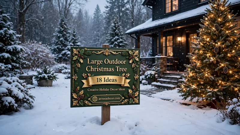 Large Outdoor Christmas Tree - 18 Creative Holiday Decor Ideas